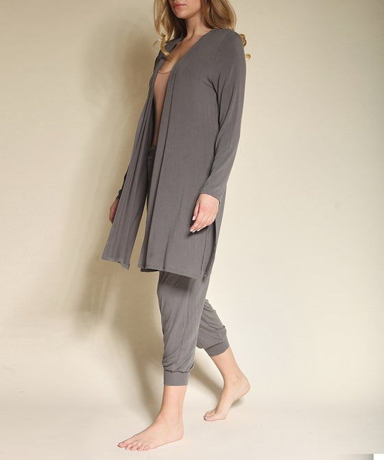 Longline Waist Tie Cardigan