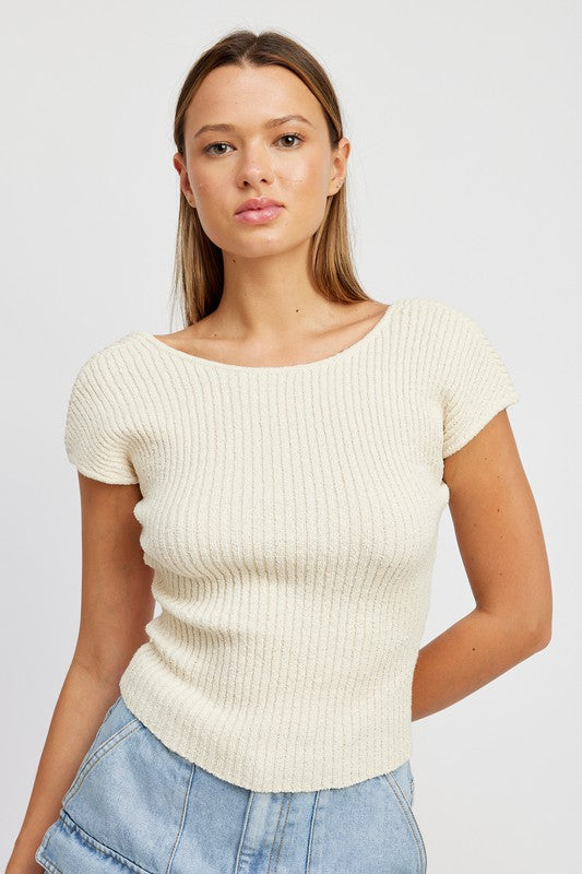 Soft Open Back Top