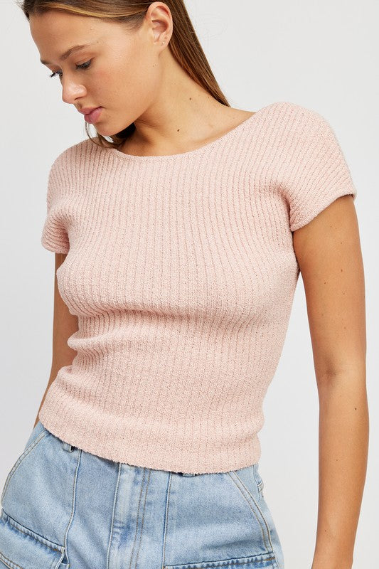 Soft Open Back Top