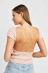Soft Open Back Top