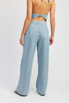 Stripe Wide Leg Pants