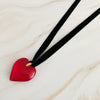Bold Heart Sash Necklace