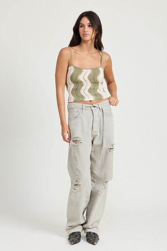Wavy Crochet Top