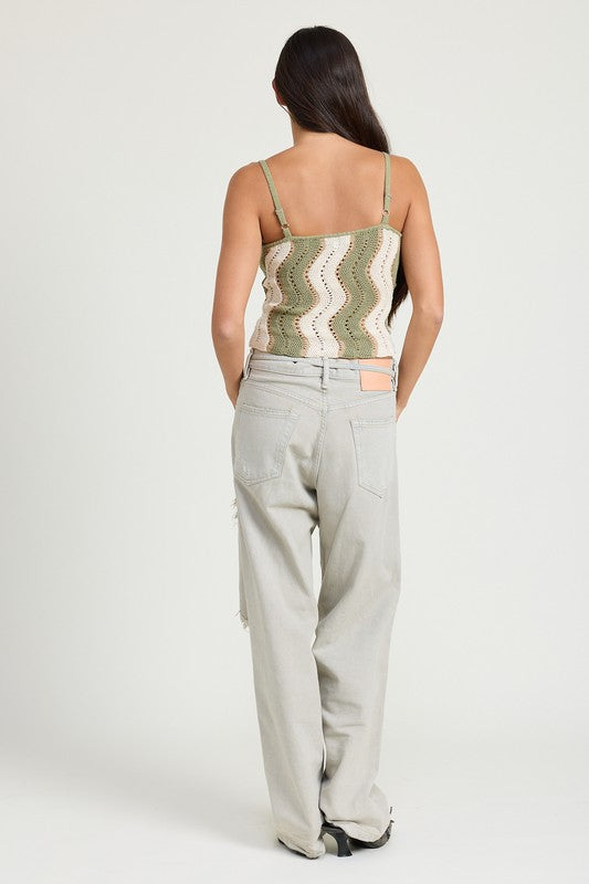 Wavy Crochet Top