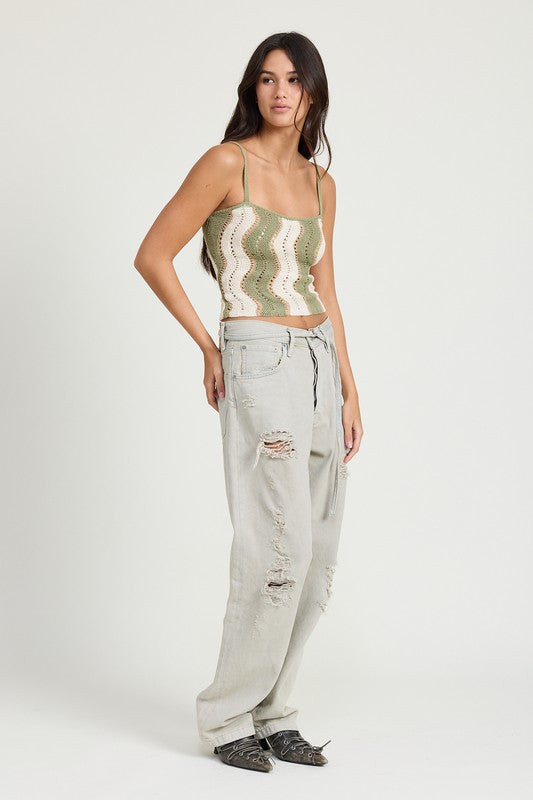 Wavy Crochet Top