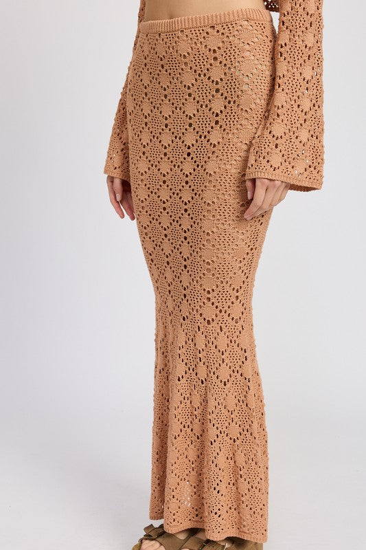 Mermaid Crochet Maxi Skirt