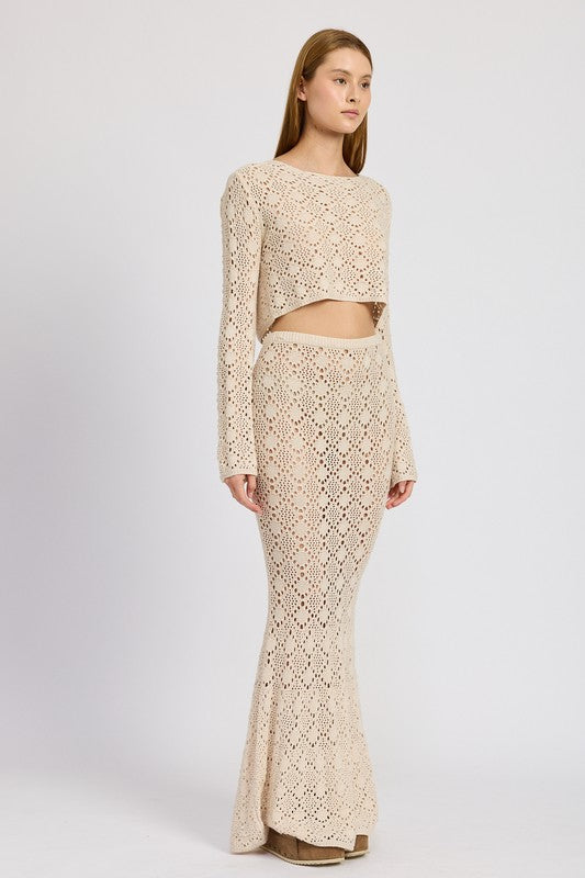 Mermaid Crochet Maxi Skirt