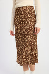 Dusty Floral Midi Skirt