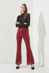 High-waist Sequin Flare Pants