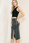Sequin High Waisted Skirt