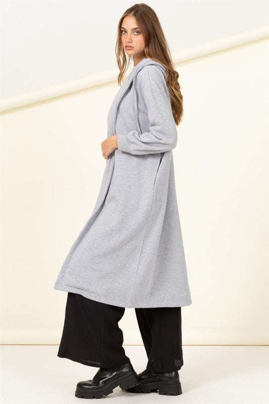 Bliss French Terry Hooded Coat