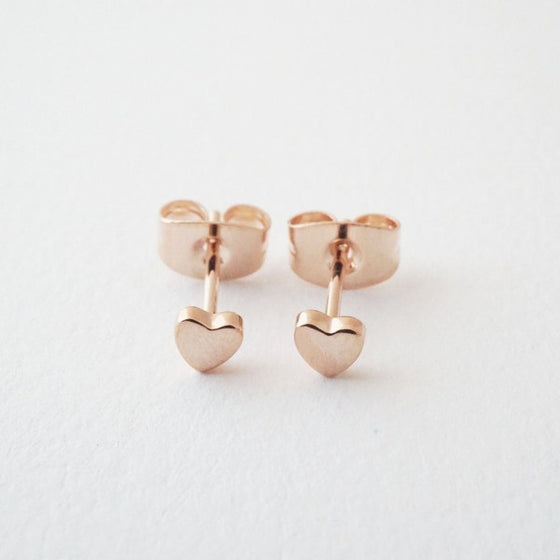Mini Heart Stud Earrings