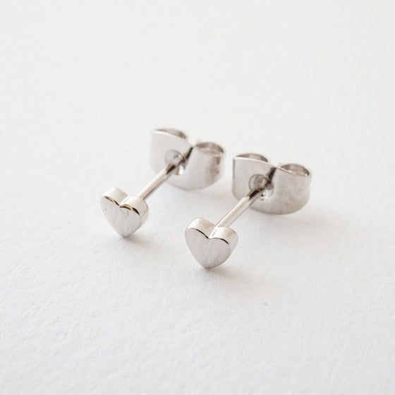 Mini Heart Stud Earrings