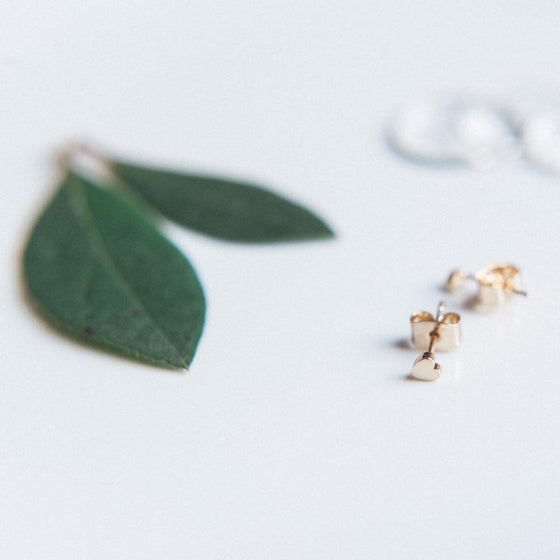 Mini Heart Stud Earrings