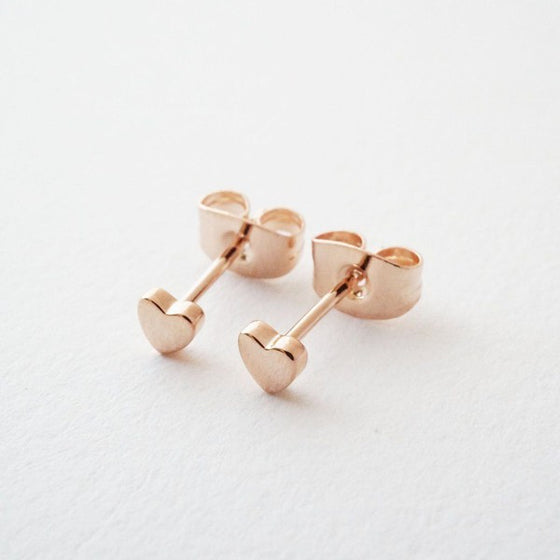 Mini Heart Stud Earrings