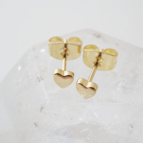Mini Heart Stud Earrings