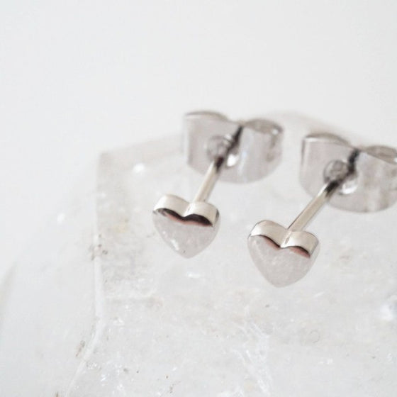 Mini Heart Stud Earrings