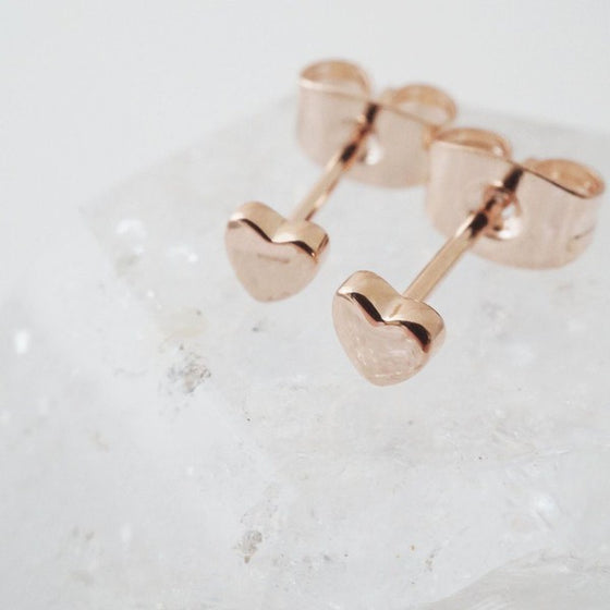 Mini Heart Stud Earrings