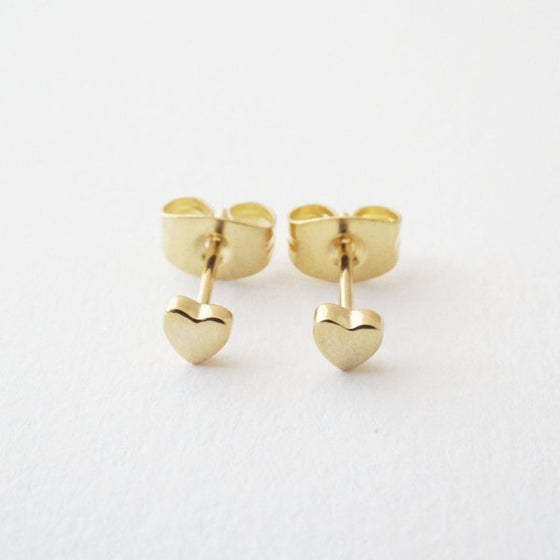 Mini Heart Stud Earrings