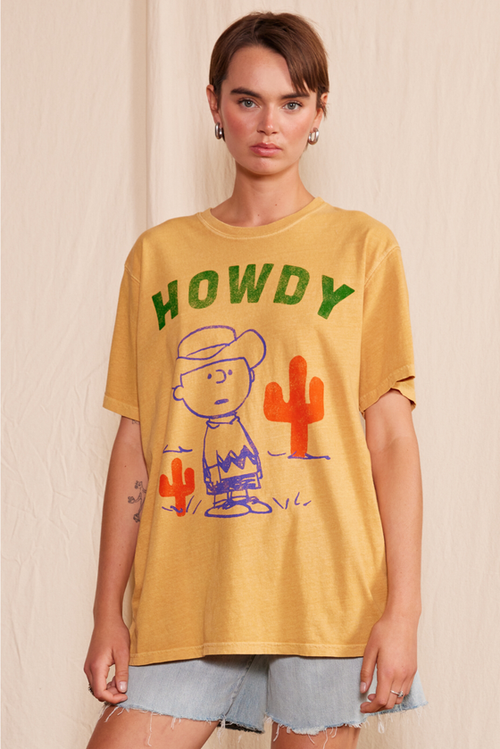 Peanuts Cowboy Charlie Tee