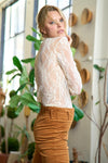 Floral Lace L/S Top