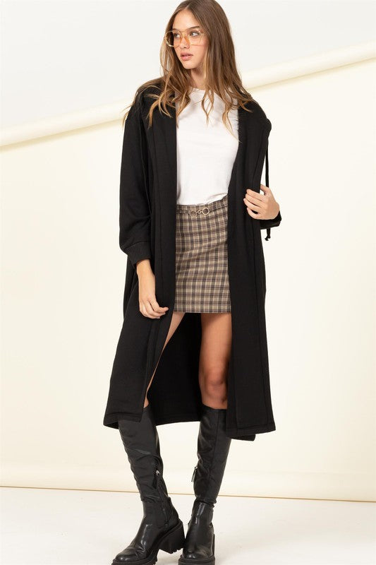 Bliss French Terry Hooded Coat