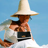 Airmal Mini Crochet Handbag in Black & White