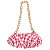 Awan Ruffle Bag in Red Gingham