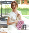 Awan Ruffle Bag in Red Gingham