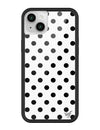 Polka Dot | White and Black iPhone Case