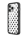 Polka Dot | White and Black iPhone Case