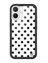 Polka Dot | White and Black iPhone Case