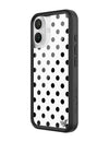Polka Dot | White and Black iPhone Case