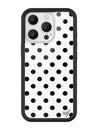 Polka Dot | White and Black iPhone Case