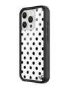 Polka Dot | White and Black iPhone Case