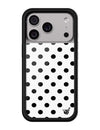 Polka Dot | White and Black iPhone Case