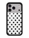 Polka Dot | White and Black iPhone Case
