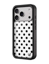 Polka Dot | White and Black iPhone Case