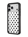 Polka Dot | White and Black iPhone Case