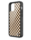Checkers | Brown iPhone Case