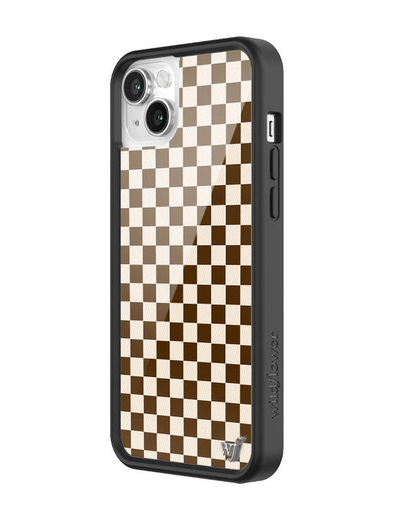 Checkers | Brown iPhone Case