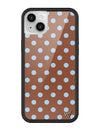 Polka Dot | Brown and Blue iPhone Case