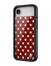 Polka Dot | Burgundy and Cream iPhone Case