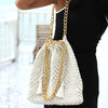 Colette Macrame Beach Bag In Off-White
