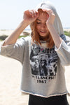 Janis Joplin Cropped Hoodie