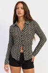 Opaline Button Up Top