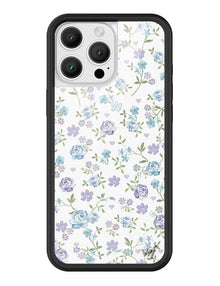  Lilac and Blue Floral iPhone Case