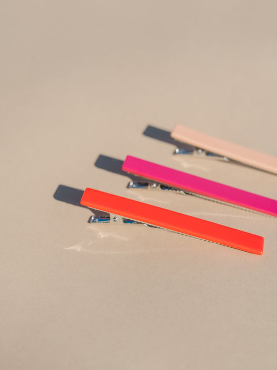Evie Hair Clips - Pink Tones