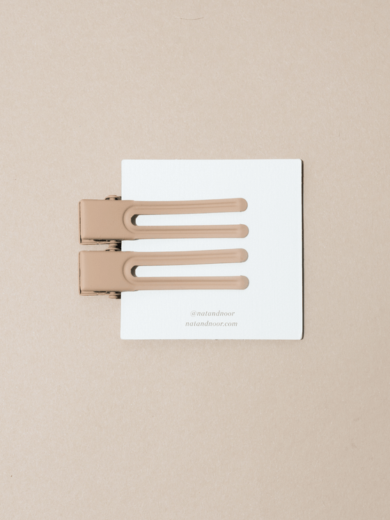 Lu Lu Hair Clips - Mocha