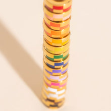  Checkered Rounded Super Chunky Huggie Hoop Earrings